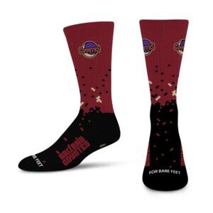 Arizona Coyotes Crew Socks Spray Zone Large NHL For Bare Feet Red Black NEW Men